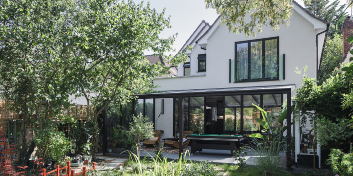 Part single-storey and double-storey rear extension in Hersham