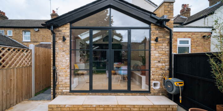 Victorian semi-detached house with wrap-around extension in Staines